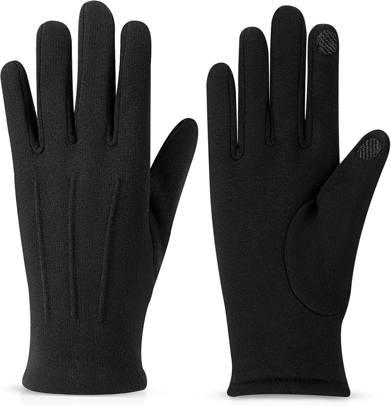 Beehow Store Women gloves cold weather touch screen glove warm fleece lining for driving cycling skiing - Image 1
